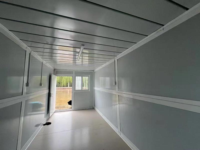 Fällbart containerhus