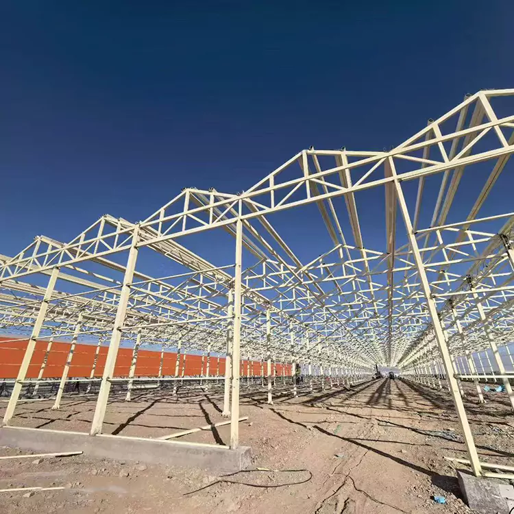 Växthusram i galvaniserat stål